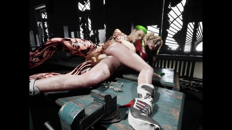 denisporco animation: Harley Quinn जोकर मैड सेक्स