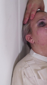 Straightjacket Wearing Teen Punished with Rough Anal Dirty ATM Over Her Pogo Stick