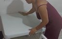 Pikaa6: Keilimar Cleans the House While Her Bored Boyfriend Tries to...