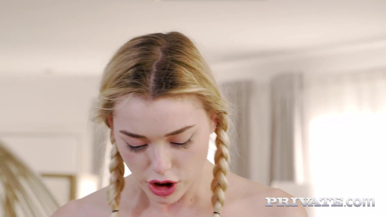 Private.com: Cum dripping facial for Anny Aurora at pyjama party