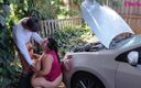 Mommy&#039;s fantasies: Mamada al aire libre - marido cornudo filma a su esposa...