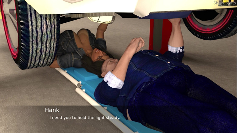 Porny Games: Project hot wife - Aprendendo a consertar um carro (27)