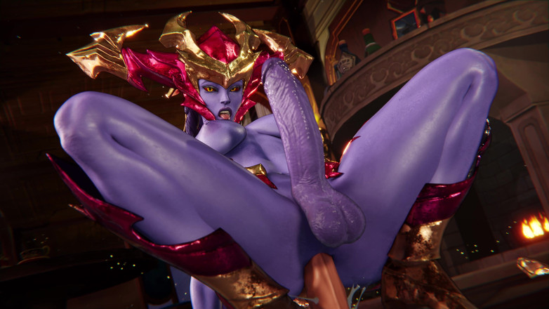 Futa Fantasy 3D: 3D futanari shyvana Lol anal dildofick und abspritzen