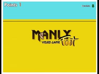 Manly foot: Manlyfoot - 8ビットレトロスタイルのアーケードゲーム - 私の足としてプレイし、臭い靴下などの敵を避けてください