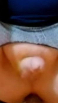 Crotchless Leggings Make It Easy to Ride a Fat Dildo