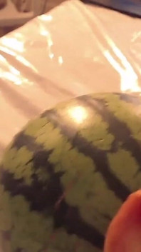 I Fucked and Cum on This Watermelon