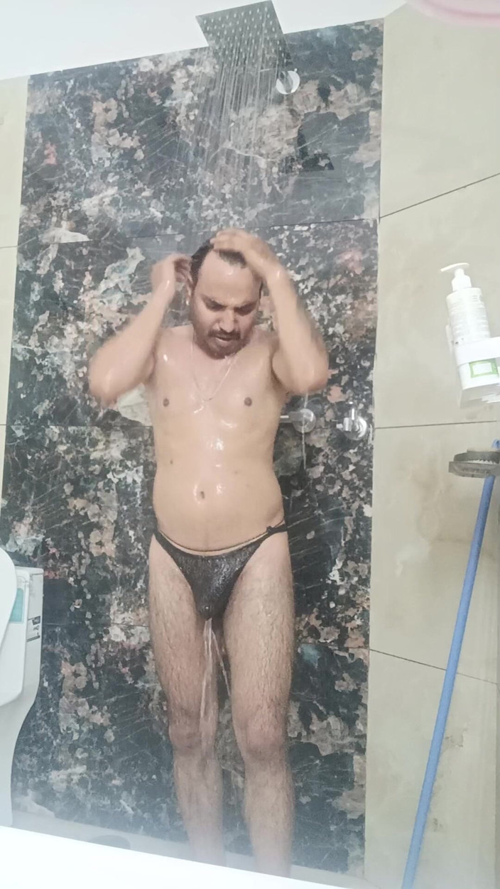 Rajasthani-old-lover: Indian Desi Man Sex And Show Pancuran Mandi dan Melancap