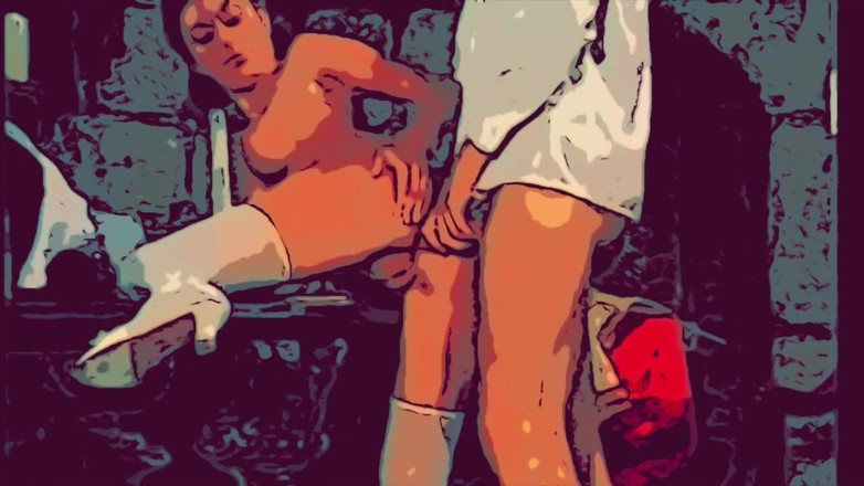 Classic porn cartoon: Persetan lama: pelayan yang rendah hati dan jenderal yang menawan