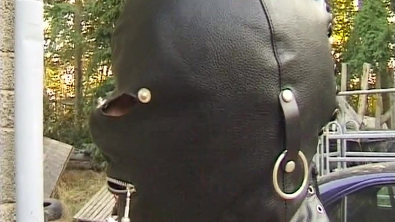 Bangora MILFs: Tattooed Brunette MILF Cuffed for Boot Domination