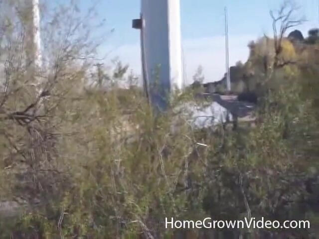 Homegrown Outdoor Sex: Daisy sucks Duke's cock under the overpass