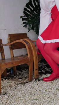 Sluty Miko Sissy Kanisa Part 3: Dick Play Outdoor in a Rock Garden