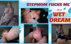 TabithaXXX: Madrastra se folla a su hijastro en su sueño húmedo - 4k