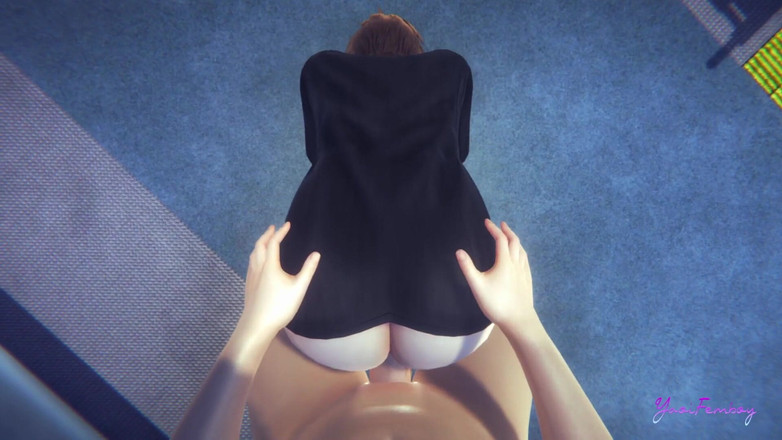 Yaoitube: Yaoi Femboy - Seth wird im Zug gefickt