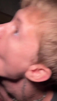 Two Guys and a Daddy with a Big Dick Fucked Hard Twink's Tight Asshole and Cum