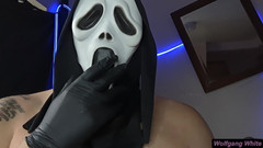 WolfgangWhite: 跪下吮吸 - 第一人称视角霸道角色扮演 - 特别万圣节口头撸管和大量射精