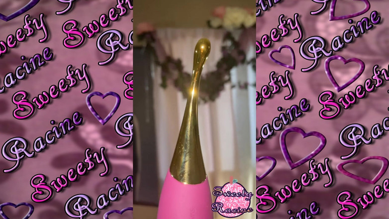 Sweety Racine: SSBBW ebano piace figa scura con clitoride vibra