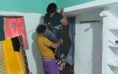 Real Homemade as if to Help, He Has Sex with Aunty