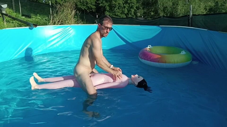 Boris Heycall Art Dolls: Wet Ride in the Pool Fucking a Doll with a...