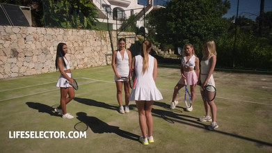 LifeSelector: Napalony trójkąt jebanie z Lesbos Alexis Crystal i Czarnym Aniołem