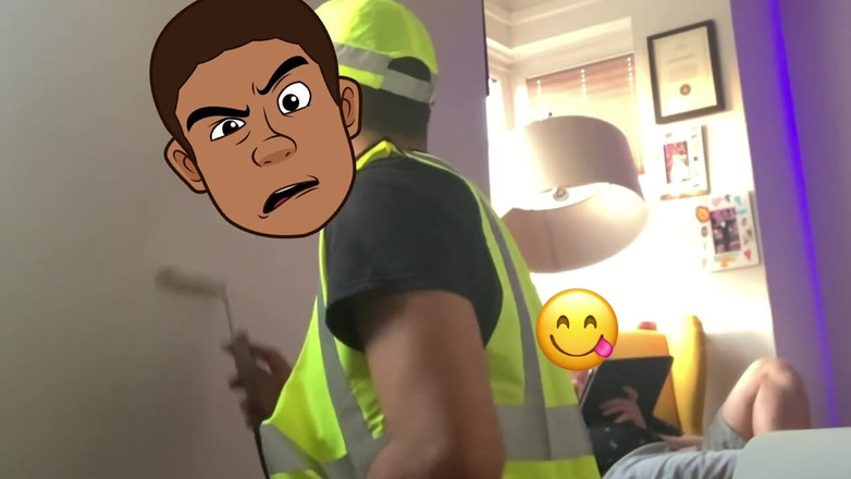 Hot dick in your ass: Mientras pinté la pared, me puse cachonda y me pajeé...