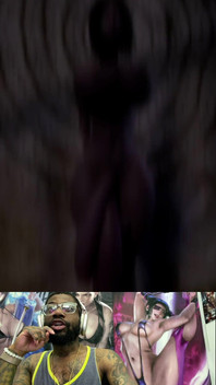 Big Breast Dark Elf Shows You Her Double Futa Cock for You to Suck on