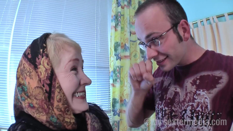 Sextermedia by Pete: Grandma Sophia Fucked by the Young Cock