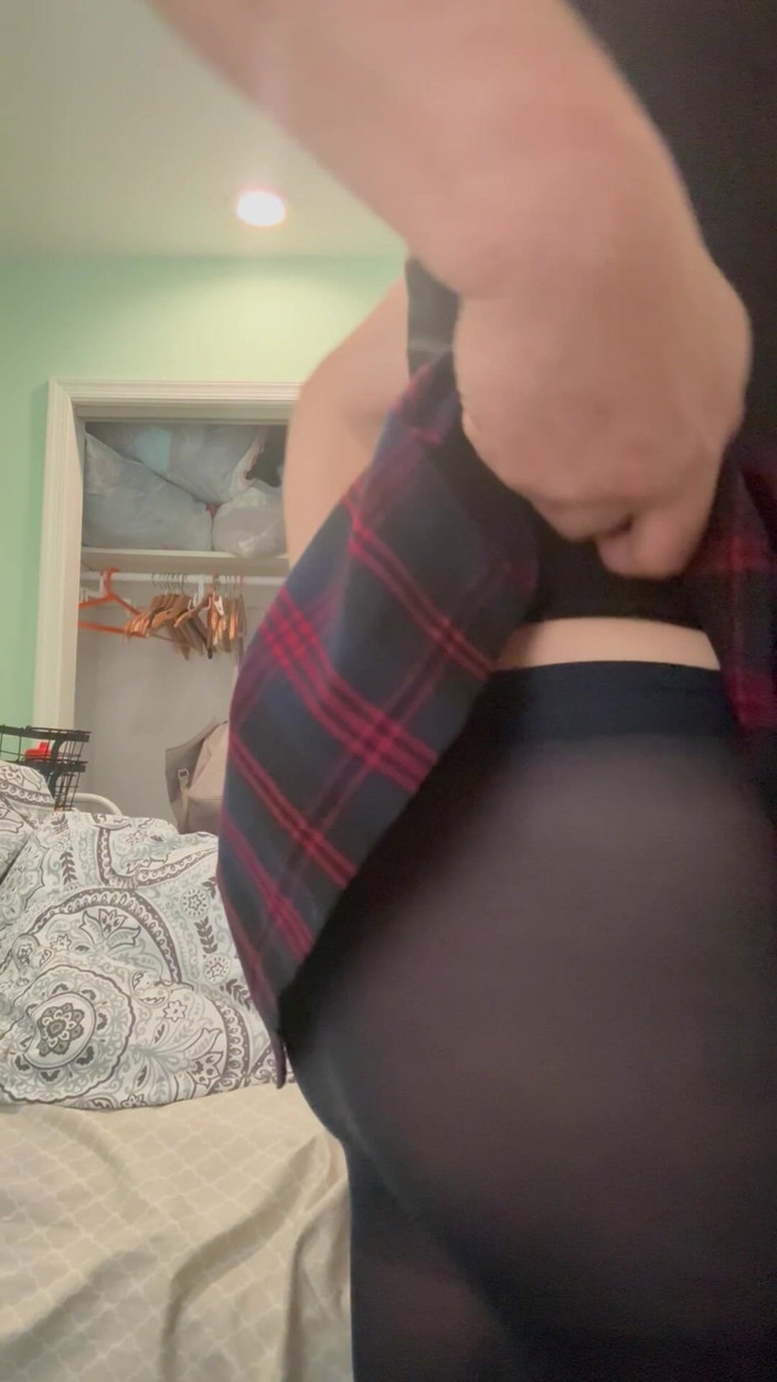 TakeMe35: Sissy Dressed up Schoolgirl Belting