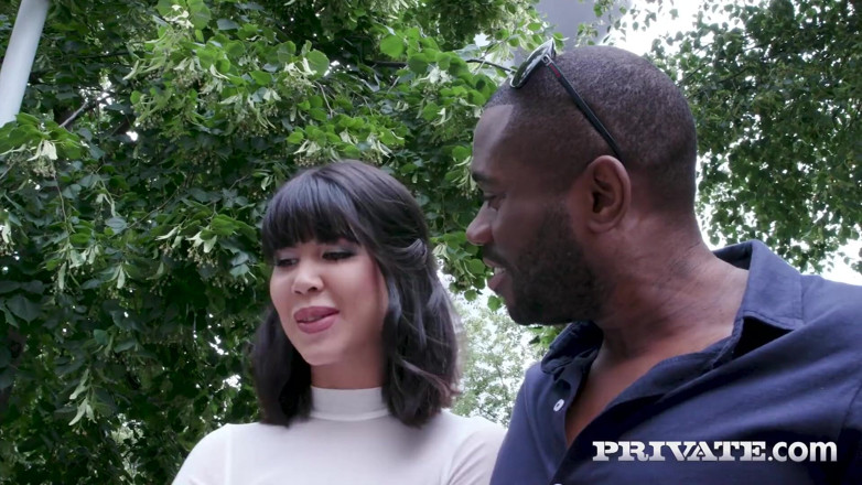 PrivateBlack: Lady Dee,跨人种3P中的肛交和双插动作