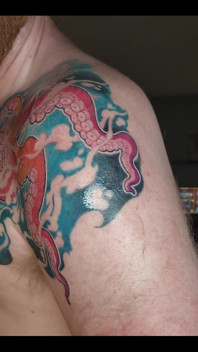 My Octopus Tattoo Is Finished! I Love It!