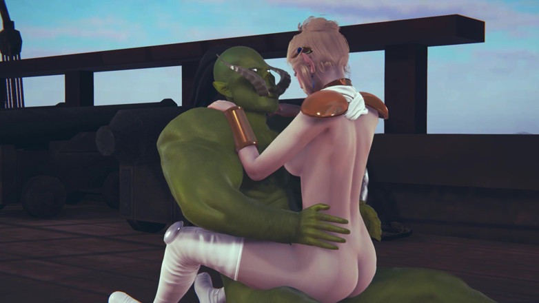 Waifu club 3D: Cute elf rides a big dick