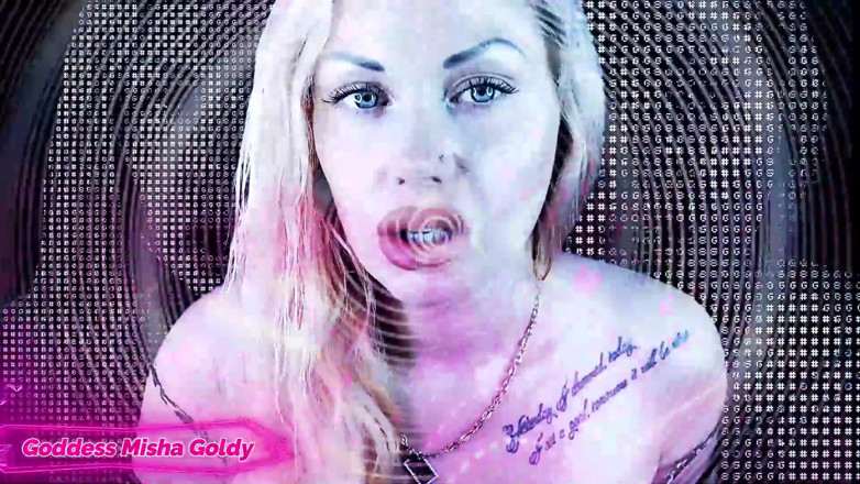 Goddess Misha Goldy: Zablokuję twój mózg i sprawię, że będziesz tylko moją rzeczą!