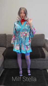 Betty in a Robe & Scarf