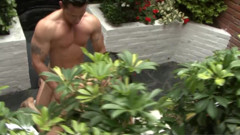 SEXUAL SIN TEENS: Big boobs brunette latina fucks in the backyard with a...