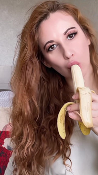 Sexy Banana Tongue Seduction