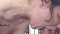 Close-up Sloppy Blowjob and Much More, Hard Face Fuck Part 1