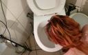 Elena studio: Humiliation d&amp;#039;une pute dans les toilettes