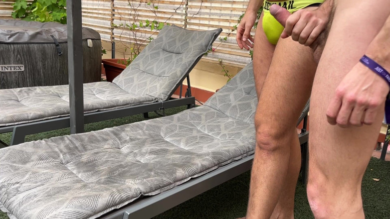 Maxence Angel: Fucking Lukasssxl on the Rooftop of Maracuya Gay House Torremolinos...