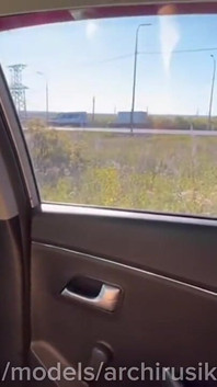 A Man Passing by Touched My Cock in the Car and Fucked Me Roughly Without a Saddle Until I Came. Hot Cruise