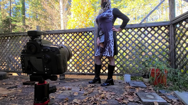 Jon Screcrow: Il servizio fotografico di travestito jon scarecrow bts