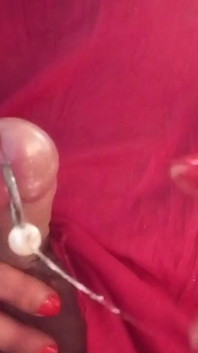 Vacker transkön förändrar min kuk piercing ring