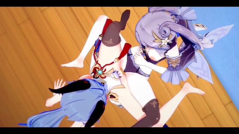 HentaiTubes: Genshin Impact Hentai yuri - 甘玉和 kequing 女同性恋 - 日本亚洲漫画动漫游戏色情