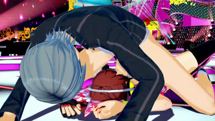 Hentai Smash: Rise Kujikawa yu narukami'ye harika bir sakso çekmeden önce sahnede amını parmaklıyor -...