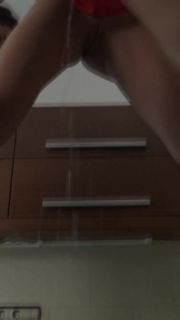 3 Girls Piss on Smirni in Kitchen