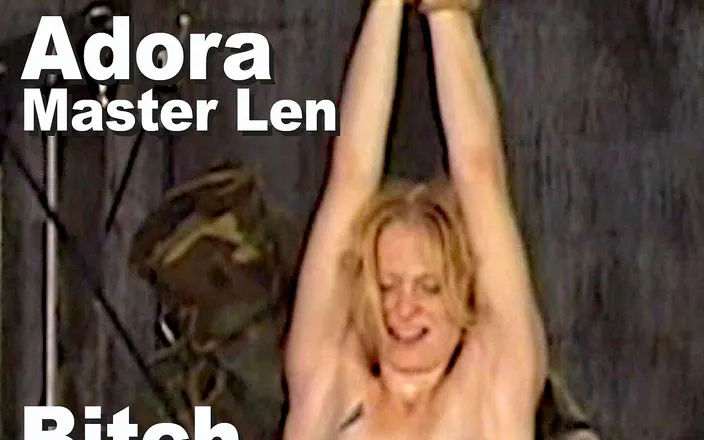 Picticon bondage and fetish: Adora &amp; Master Len Bitch Strip Suspended Spanked