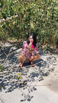 50 Plus Mature Beauty Masturbates Outdoor