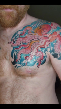 My Octopus Tattoo Is Finished! I Love It!