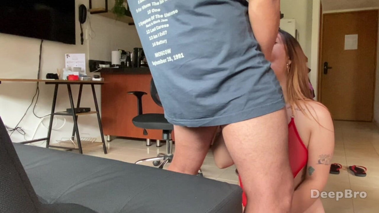 Deep bro: Intense Eye Contact Makes Her Gag Harder Super Sloppy Blowjob