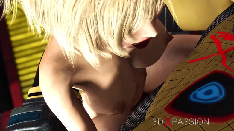 3dxpassion: Alien-sex! Eine heiße super-blondine wird von Anubis auf dem exoplaneten...