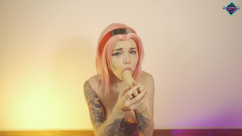 Karneli Bandi: Messy deepthroat from Sakura. Karneli Bandi