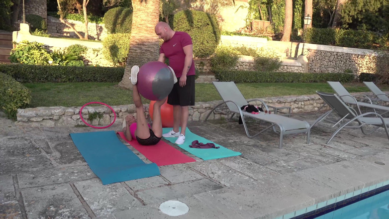 My German Amateurs: Big boobed blonde MILF practice sex yoga with the bald...